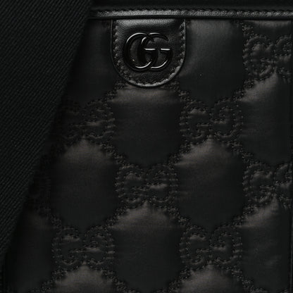 Gucci Nylon Calfskin Enamel GG Matelasse Mini Top Slip Handle Crossbody Bag Black 8 of 10