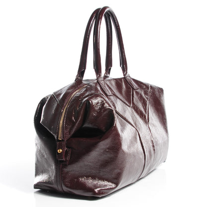 Saint Laurent Textured Patent Medium Easy Sac Brown 3 of 8