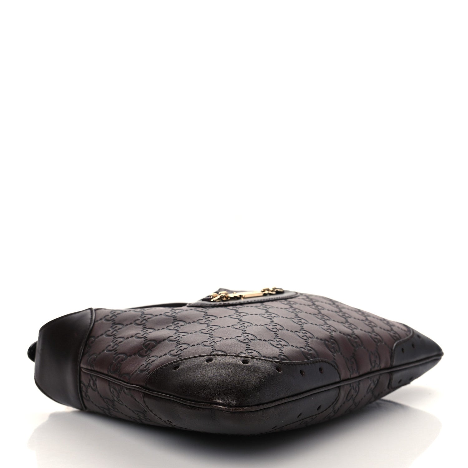 Gucci Guccissima Punch Hobo Dark Brown 3 of 9