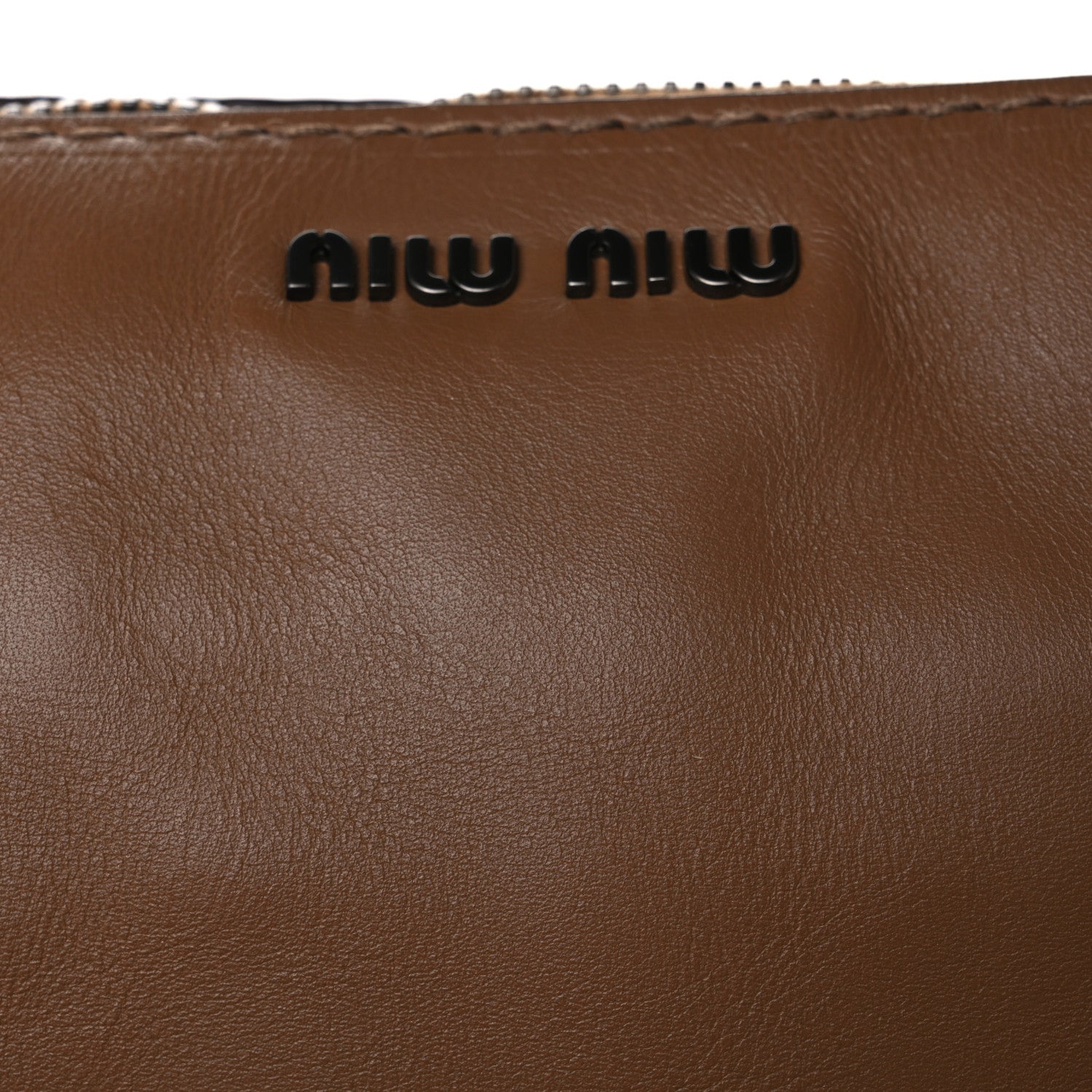 Miu Miu City Calf Fringe Hobo Cannella 9 of 13