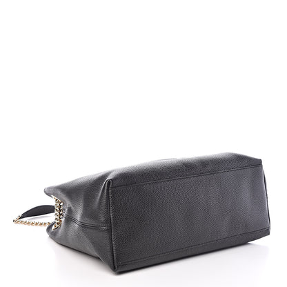 Gucci Pebbled Calfskin Medium Soho Chain Shoulder Bag Black 4 of 9