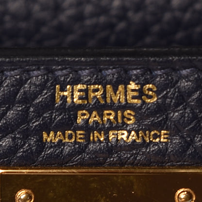 Hermes Taurillon Clemence Kelly Retourne 28 Bleu Nuit 26 of 37