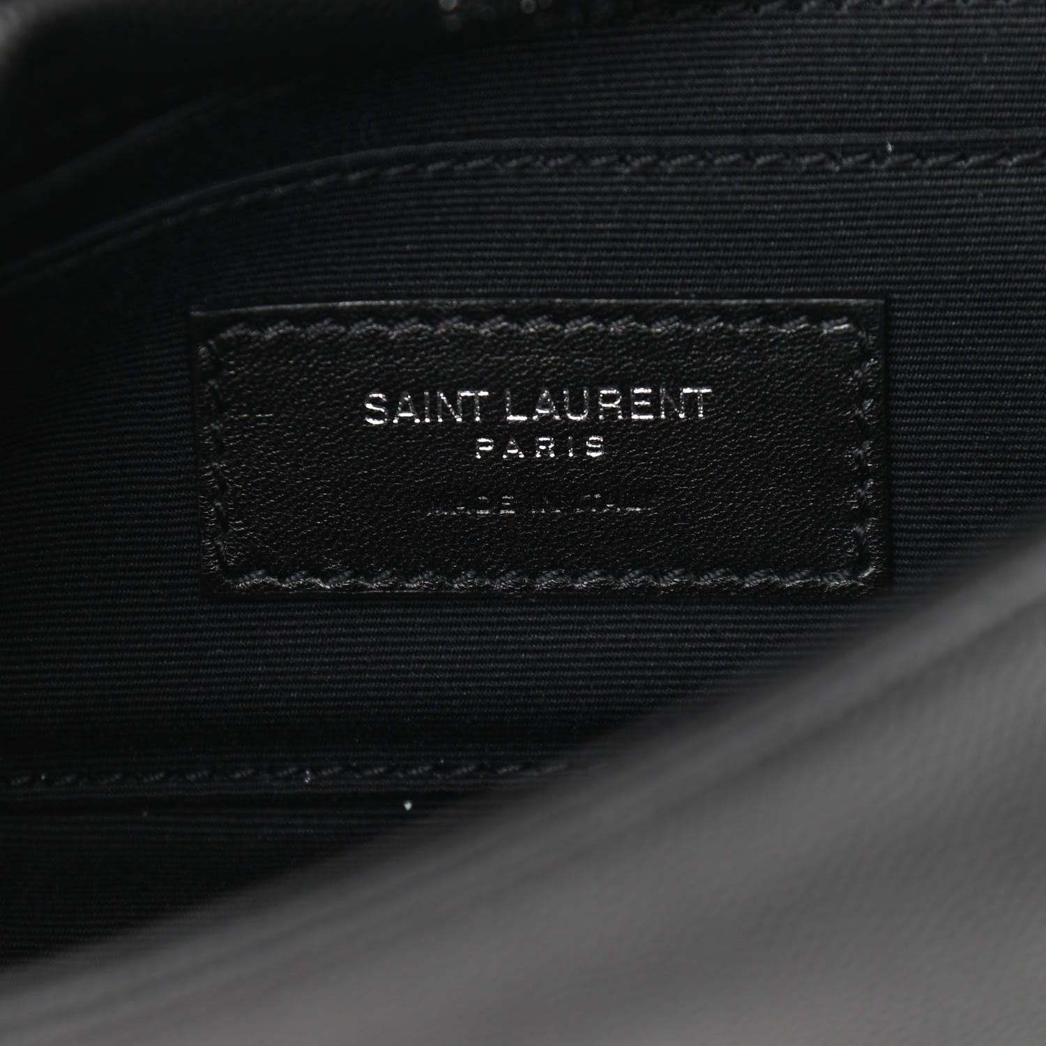 Saint Laurent Grain De Poudre Monogram Toy West Hollywood Fold-Over Bag Black 6 of 10