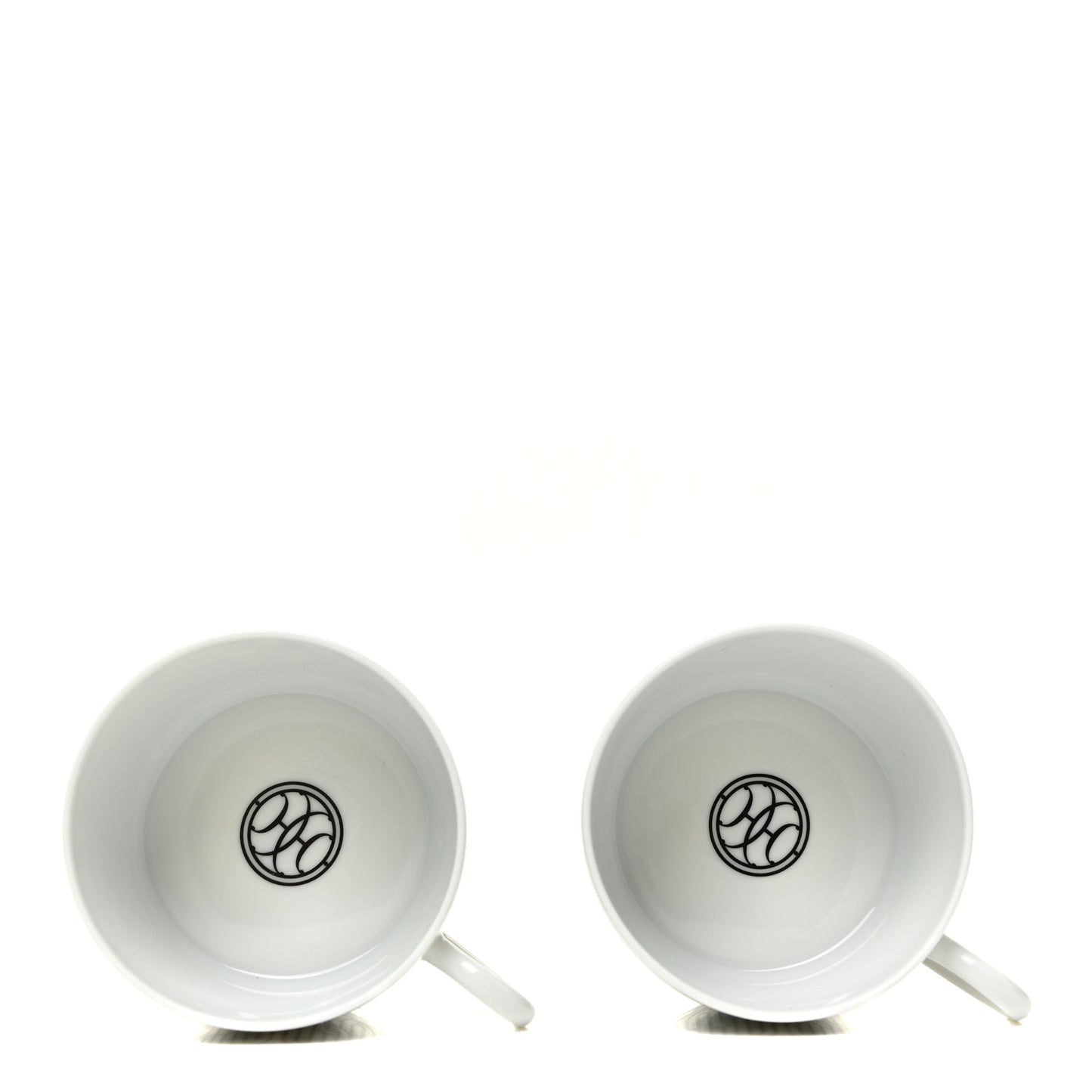 Porcelain H Deco Tea Cup And Saucer Set Of 2