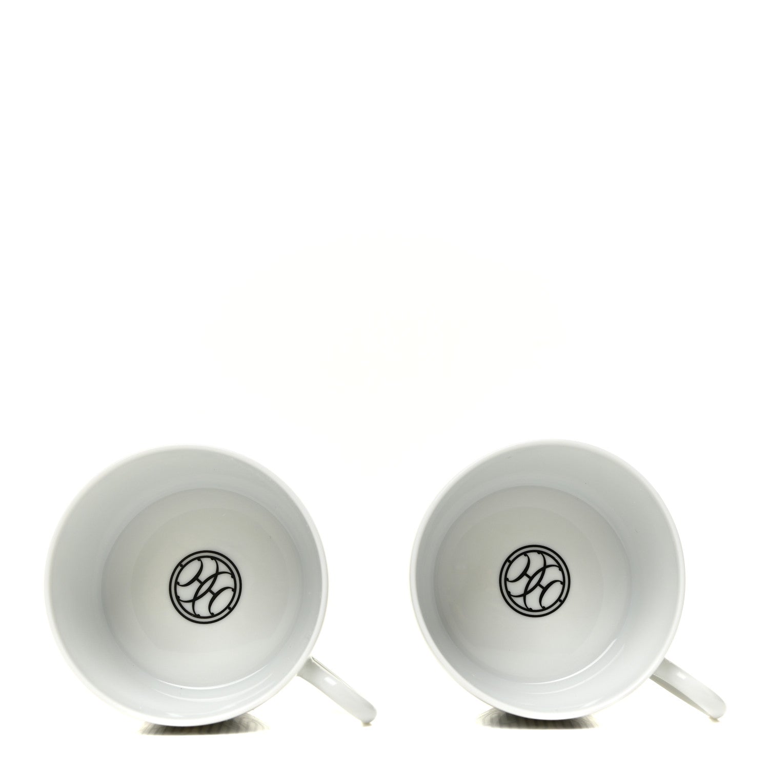 Hermes Porcelain H Deco Tea Cup And Saucer Set Of 2 3 of 7