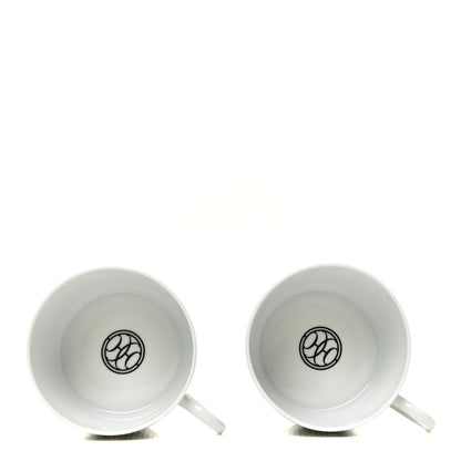 Hermes Porcelain H Deco Tea Cup And Saucer Set Of 2 3 of 7