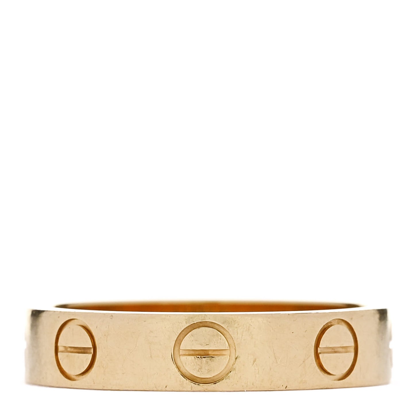 18K Yellow Gold 3.5mm LOVE Wedding Band Ring 47 4
