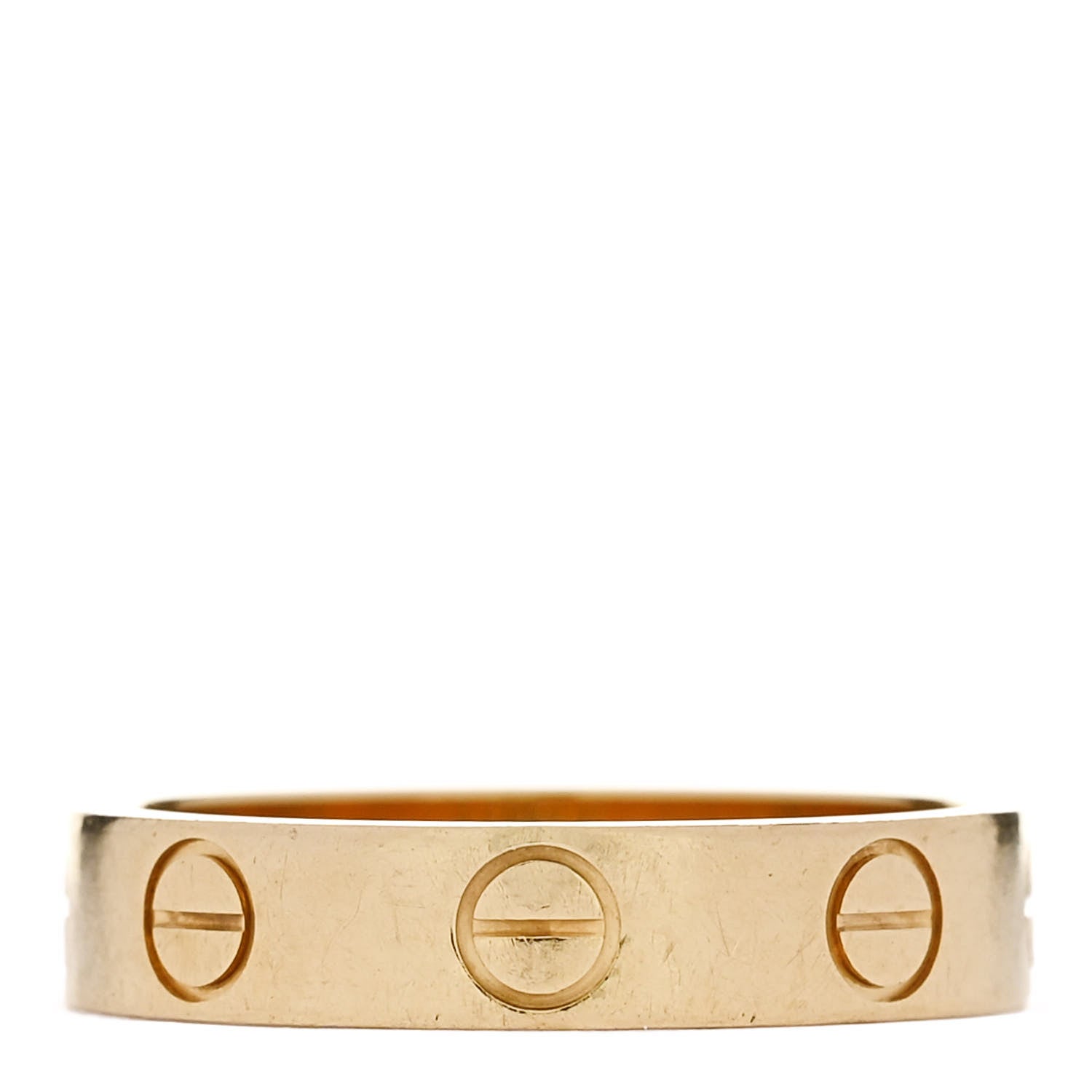 Cartier 18K Yellow Gold 3.5mm LOVE Wedding Band Ring 47 4 3 of 5