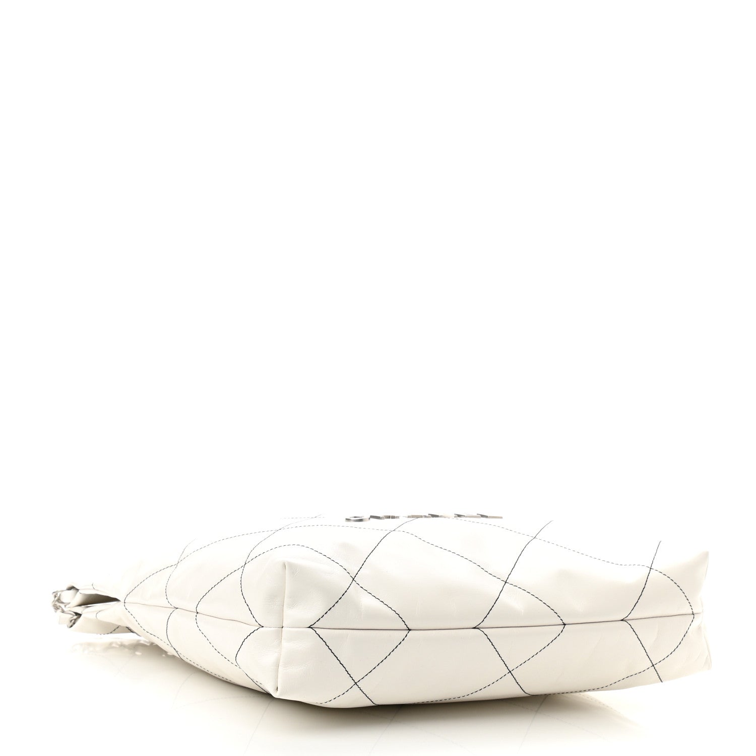 Chanel Shiny Calfskin Quilted Small Chanel 22 White 5 of 12
