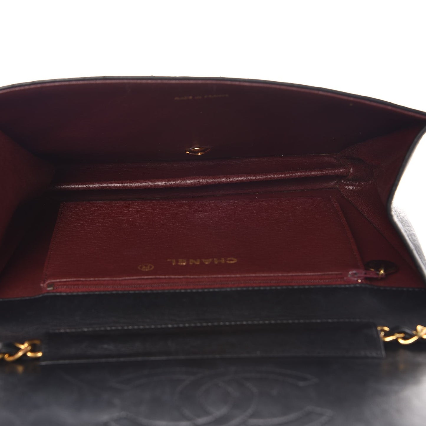 Lambskin Quilted Medium Single Flap Black