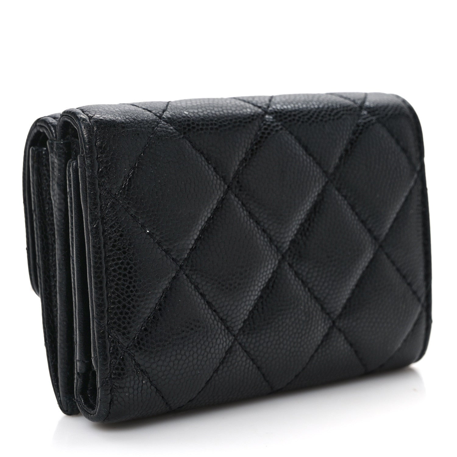 Chanel Caviar Quilted My Everything Small Flap Wallet Black 3 of 11
