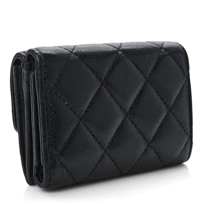 Chanel Caviar Quilted My Everything Small Flap Wallet Black 3 of 11