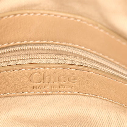 Chloe Snakeskin Calfskin Silverado Shoulder Bag Marbre 6 of 9