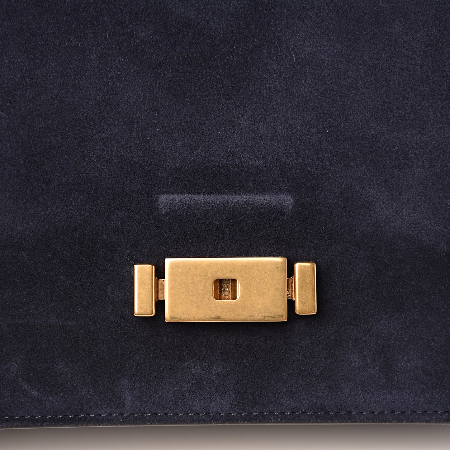 Smooth Calfskin Suede Medium Bellechasse Navy