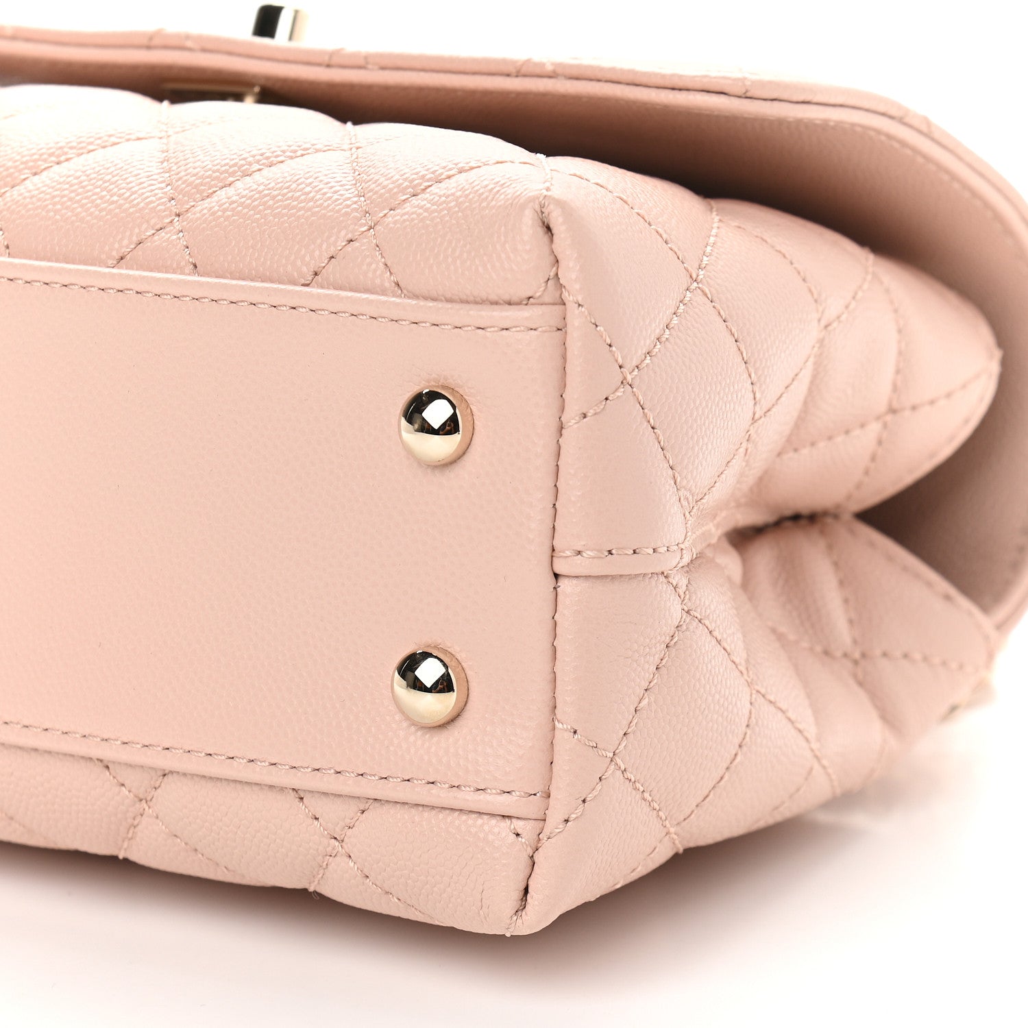 Chanel Caviar Quilted Mini Coco Handle Flap Pink 9 of 11