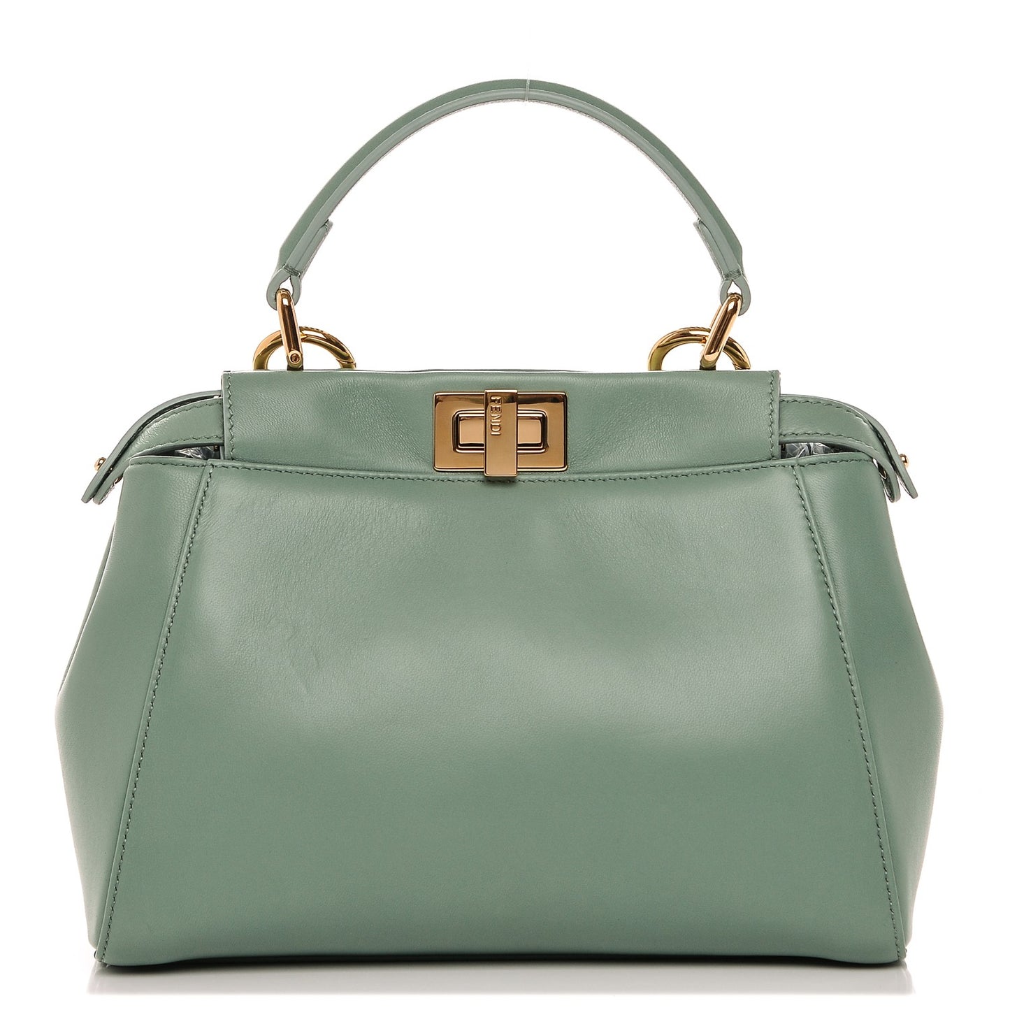 Nappa Mini Peekaboo Iconic Satchel Menta
