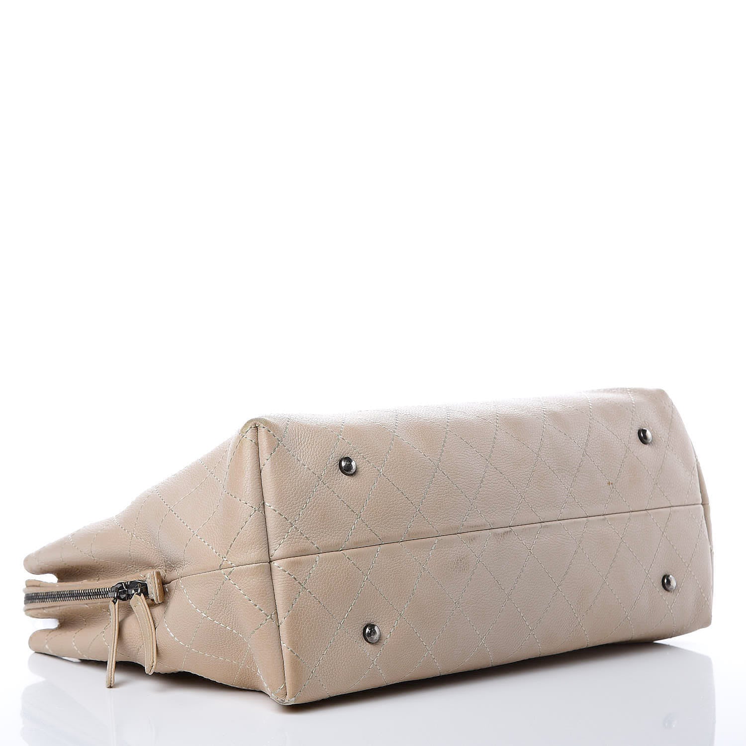 Chanel Grained Vegetal Calfskin Urban Shopping Tote Beige 5 of 24