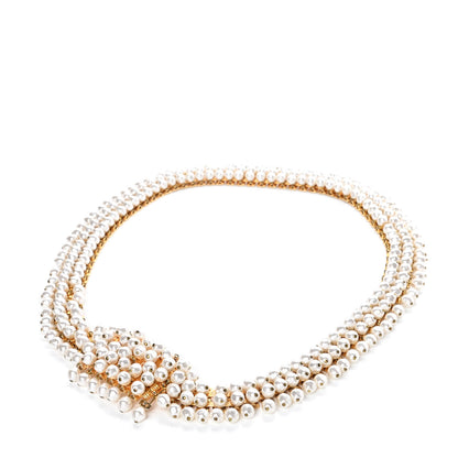 Christian Dior Pearl Belt Gold 1 of 4