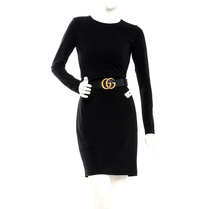 Gucci Textured Calfskin Double G 40mm Belt 90 36 Black 2 of 7