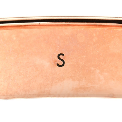 Louis Vuitton Brass Monogram Nanogram Cuff S Pink Gold 5 of 6