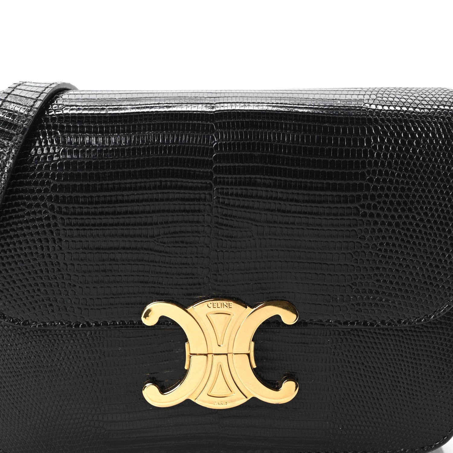 Celine Lizard Teen Triomphe Black 8 of 10