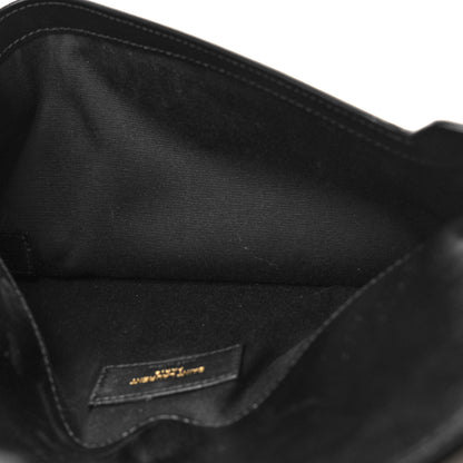 Saint Laurent Grain De Poudre Uptown Pouch Black 5 of 12