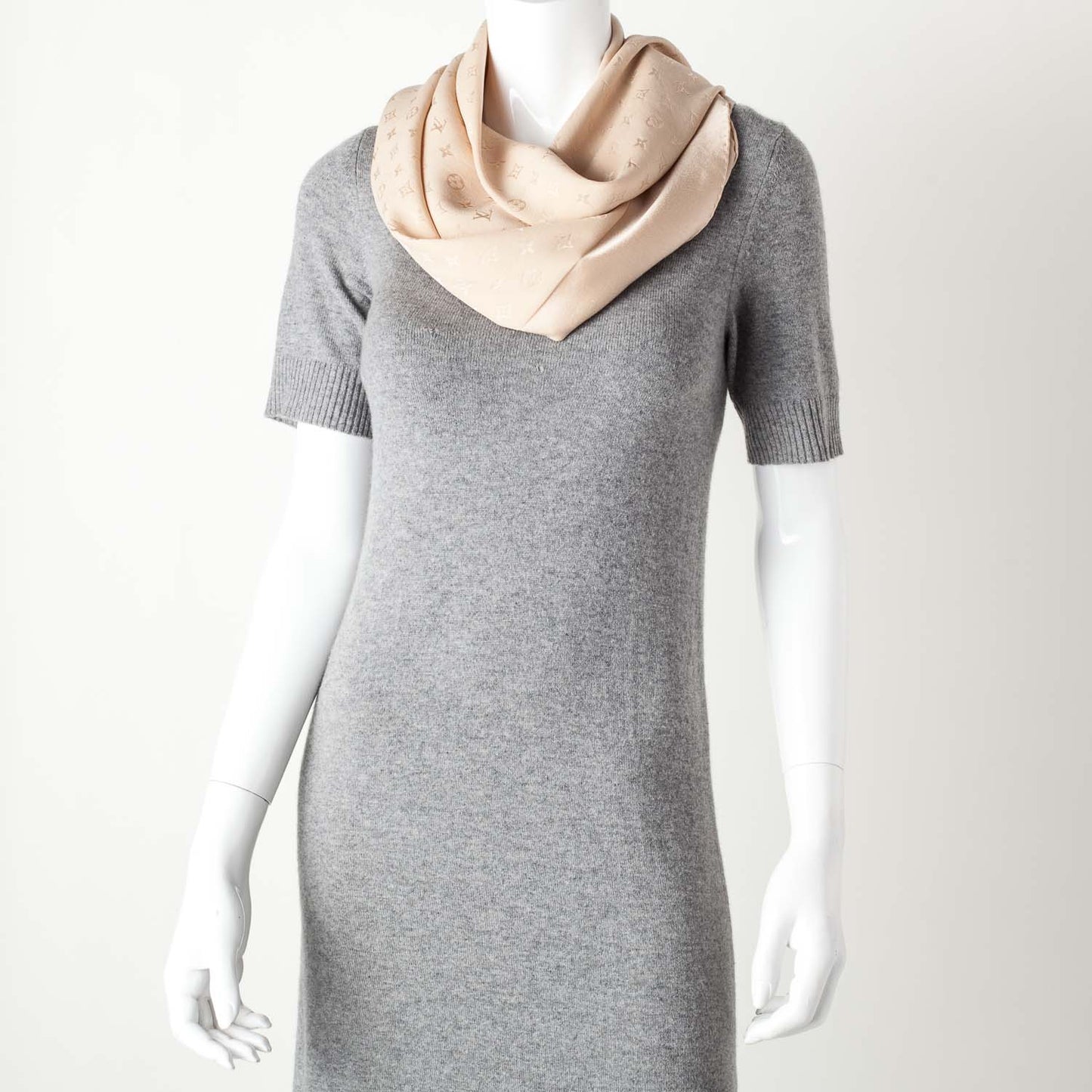 Silk Monogram Monaco Scarf