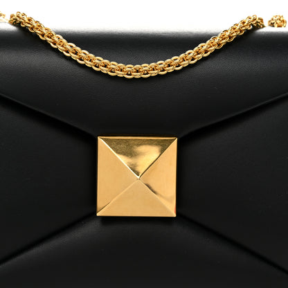 Valentino Garavani Nappa One Stud Chain Clutch Black 7 of 10
