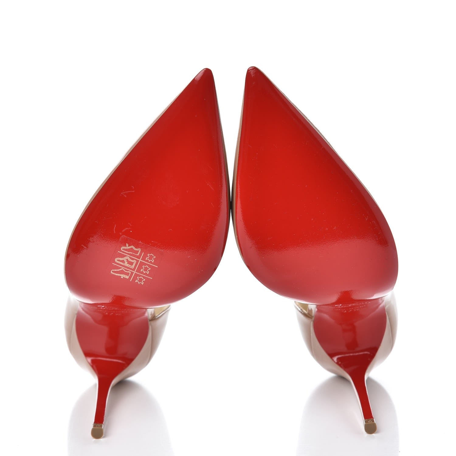 Christian Louboutin Patent Iriza 100 Pumps 37.5 Nude 5 of 8