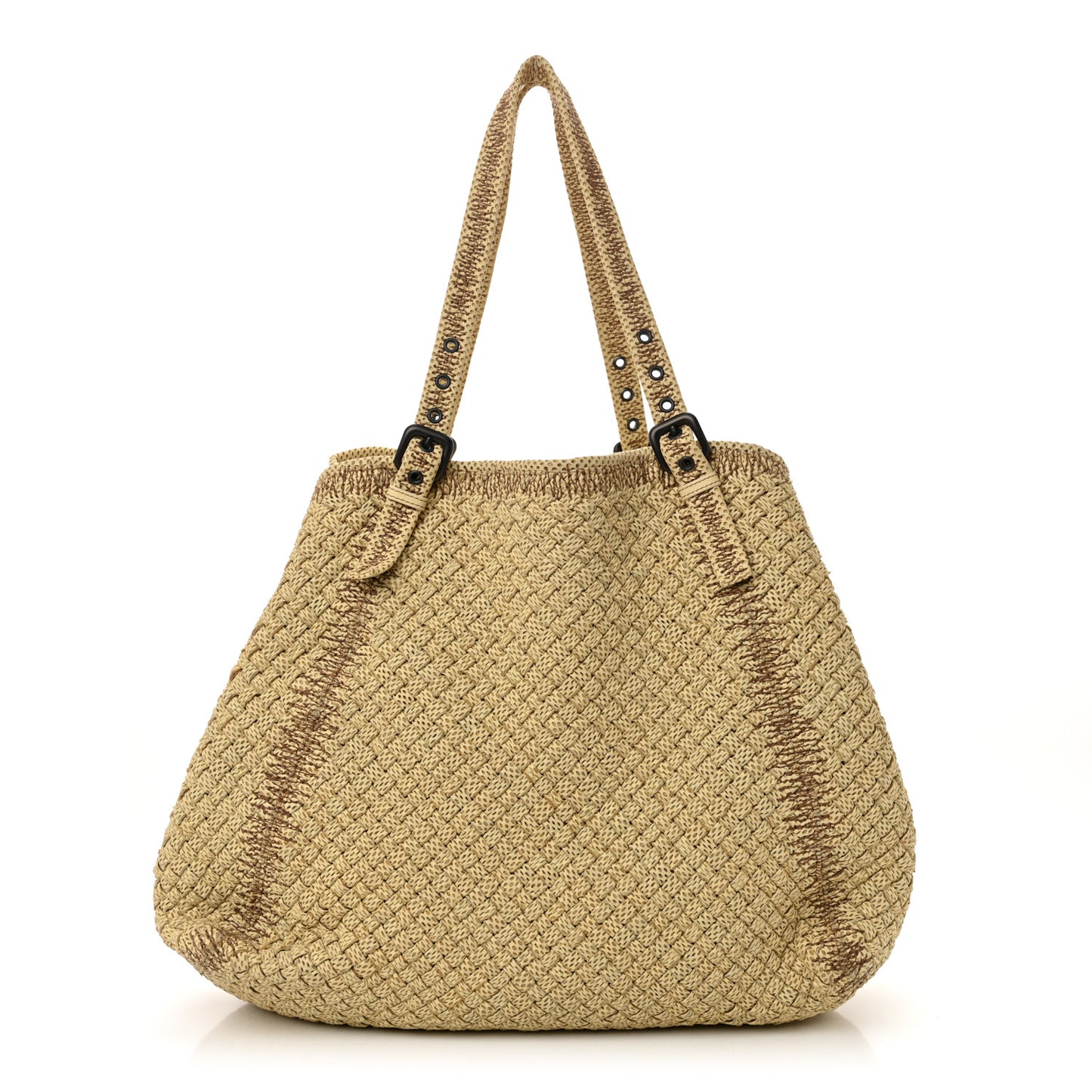Perforated Intrecciato Tote Taupe