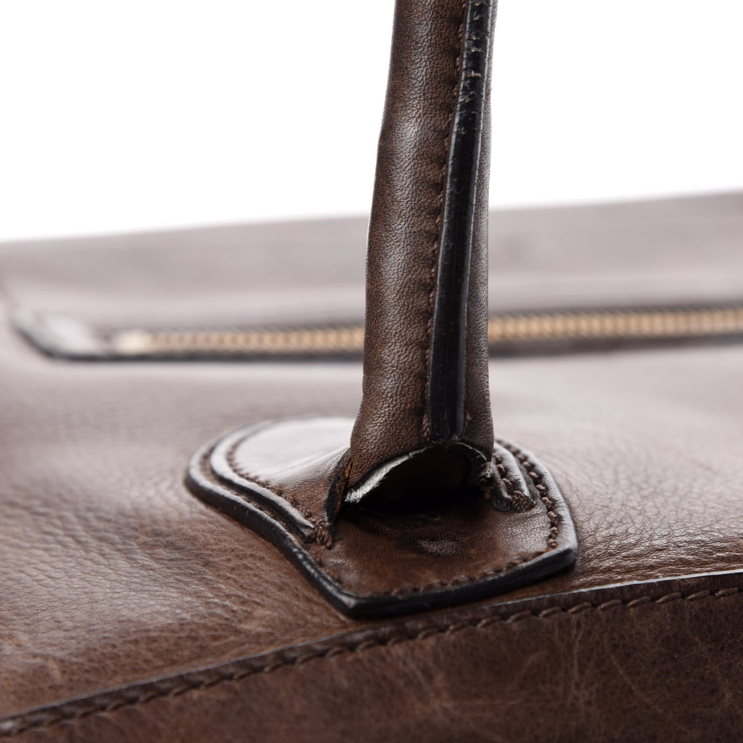 Pebbled Calfskin Mini Luggage Brown