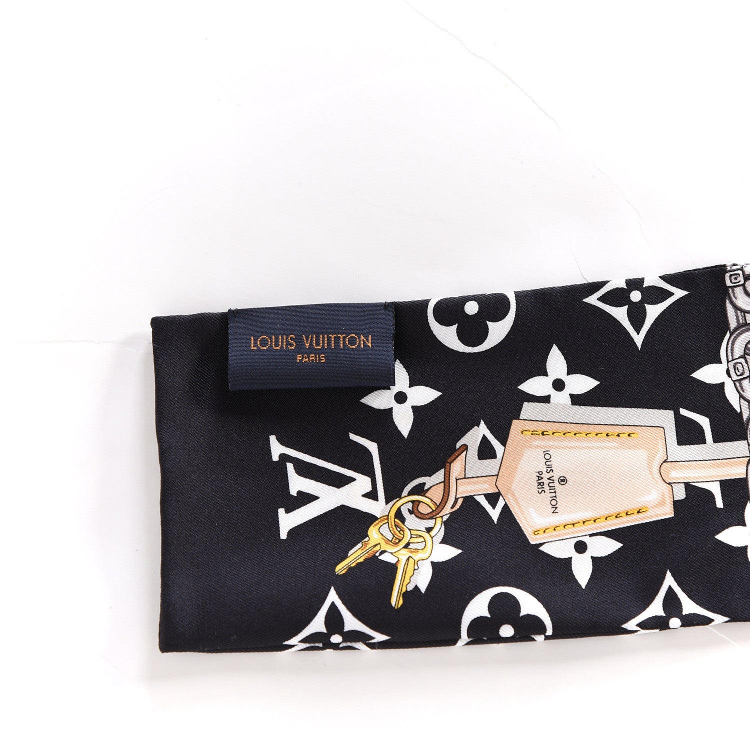 Louis Vuitton Silk Monogram Confidential Bandeau Black 4 of 5