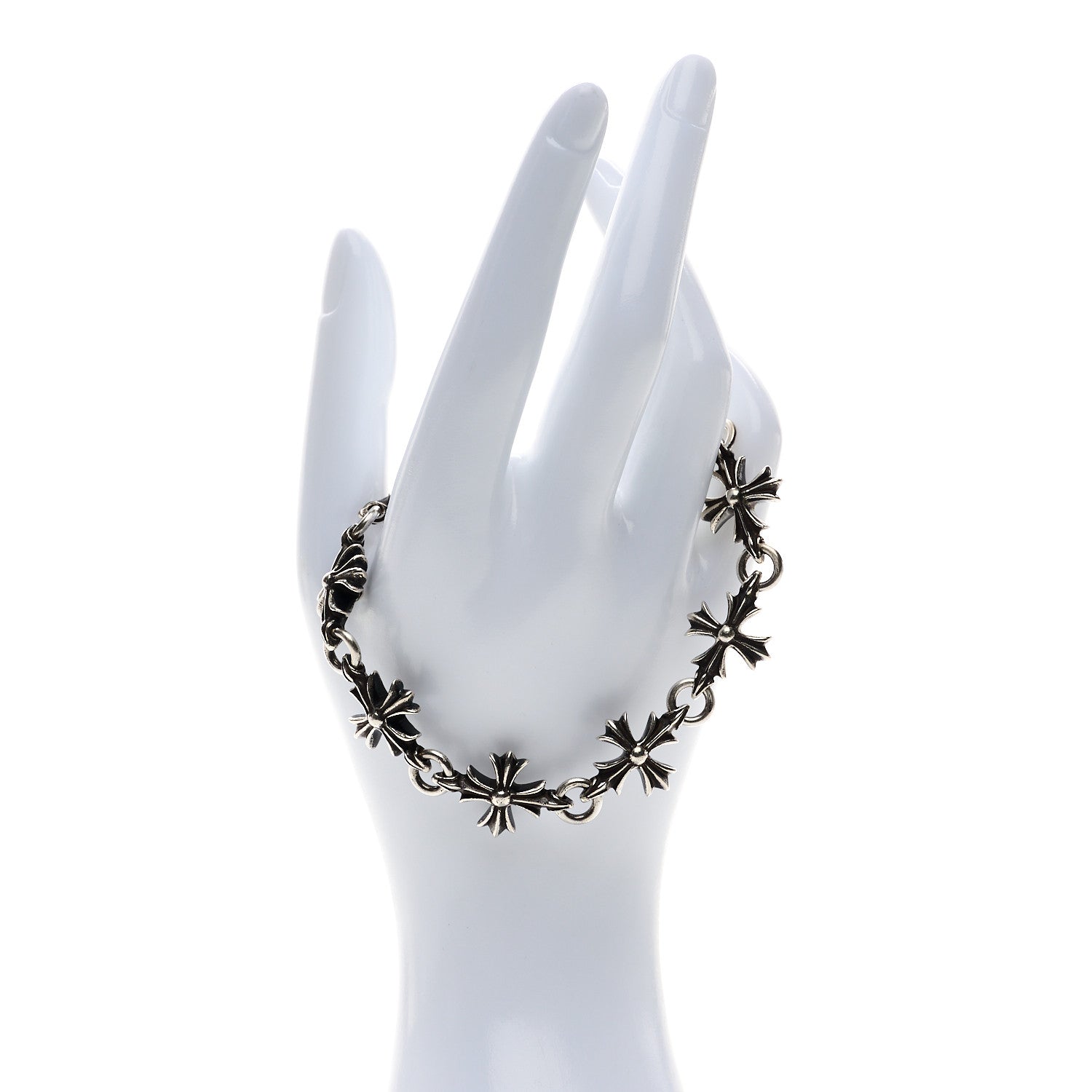 Chrome Hearts Sterling Silver Cross Bracelet 2 of 5