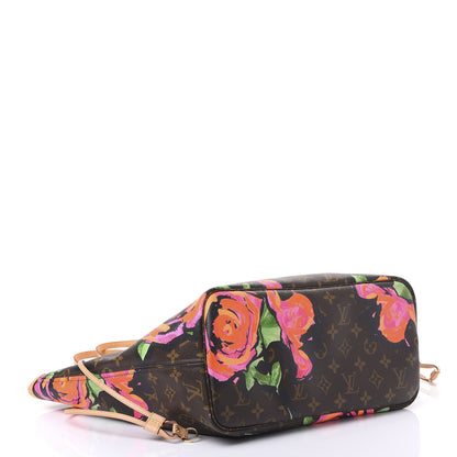 Louis Vuitton Monogram Roses Neverfull MM 3 of 11