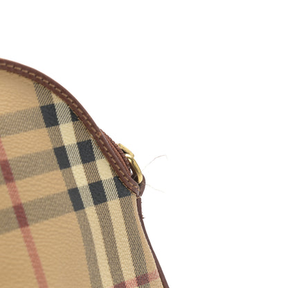 Burberry Haymarket Check Top Handle Crossbody Brown 11 of 12