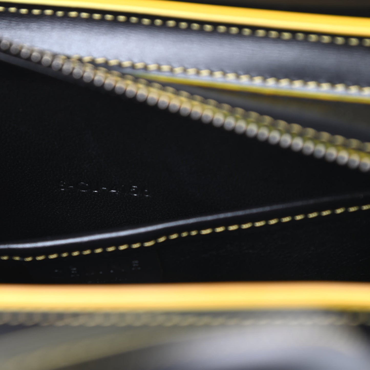 Satin Calfskin Nano Debossed Luggage Black
