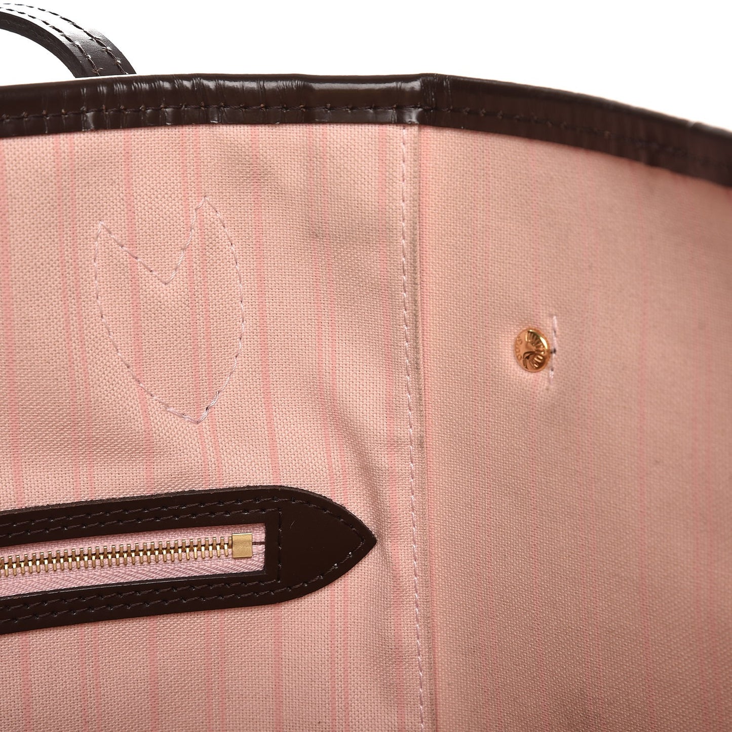 Damier Ebene Neo Neverfull MM Rose Ballerine
