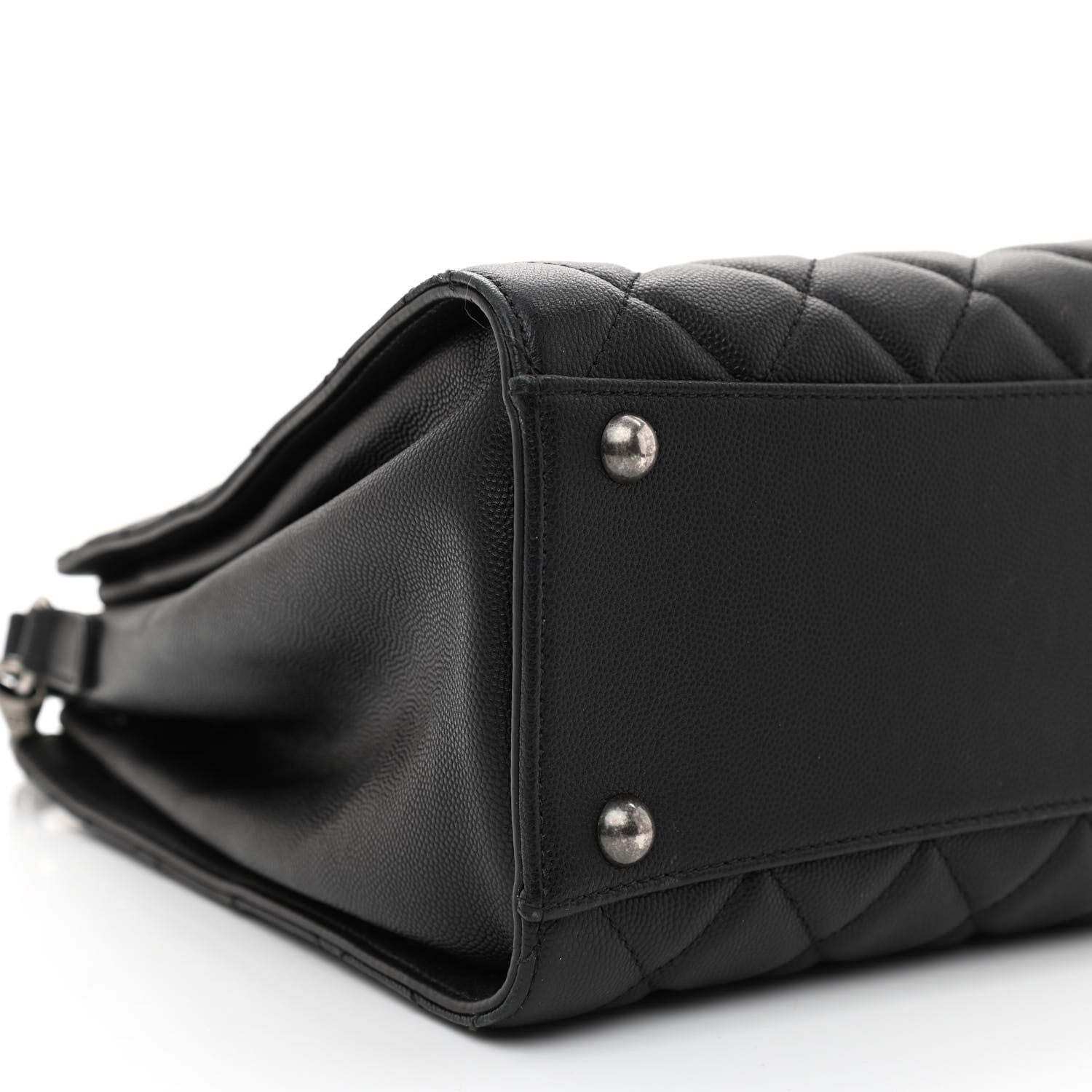 Chanel Caviar Quilted Medium CC Bucket Bag Black 9 of 10