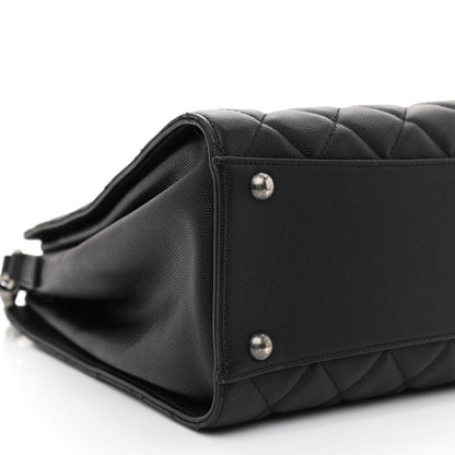 Chanel Caviar Quilted Medium CC Bucket Bag Black 9 of 10
