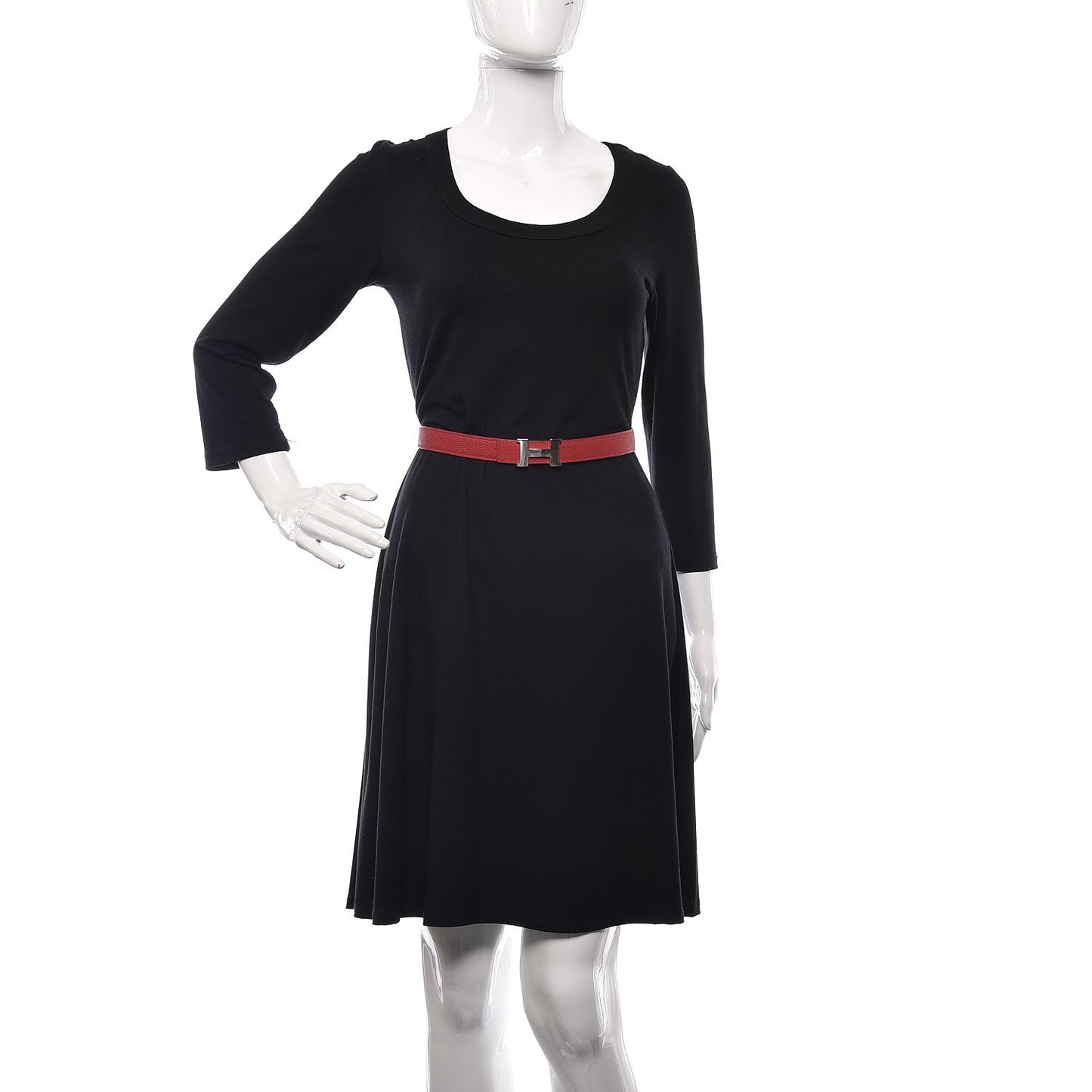 Box Togo 24mm Mini Constance H Belt Black Rouge Garance