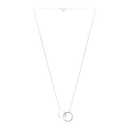 Tiffany Sterling Silver 1837 Interlocking Circles Pendant Necklace 3 of 5
