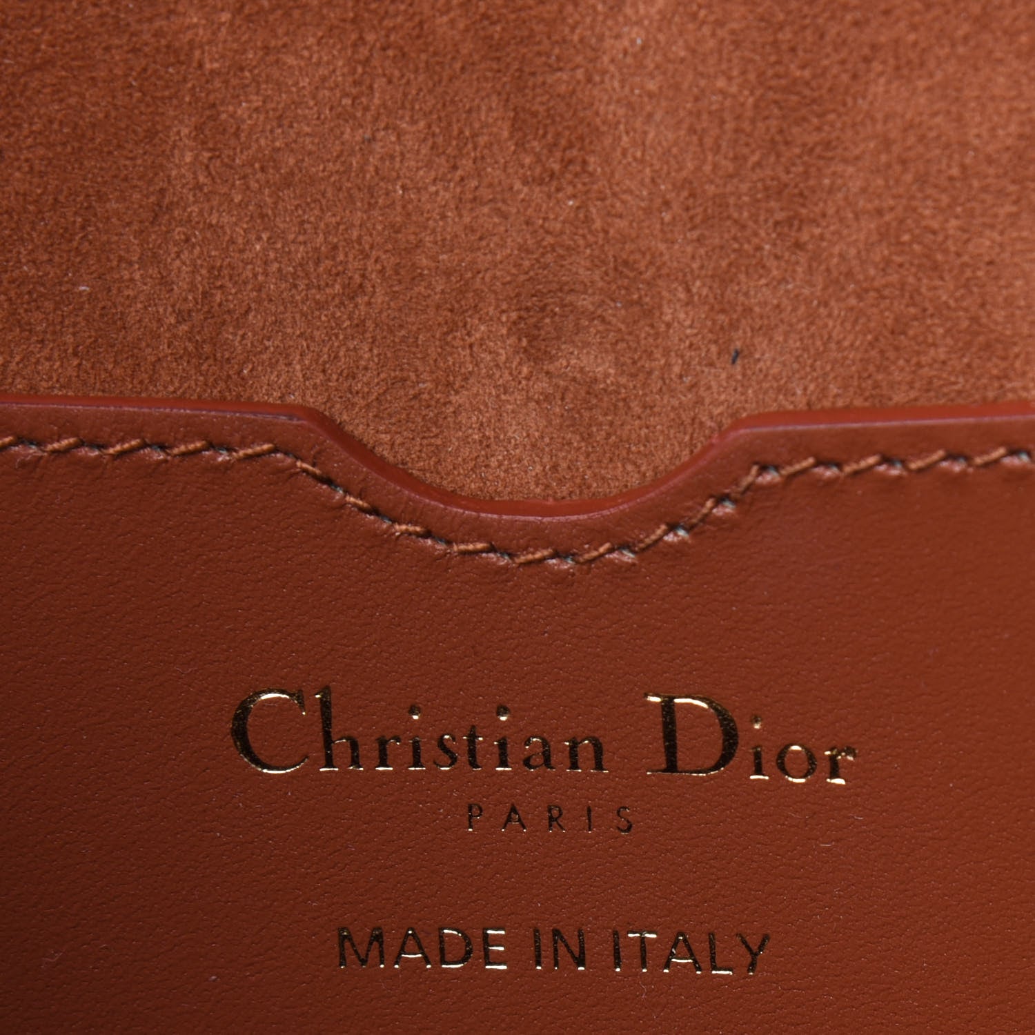 Christian Dior Box Calfskin Medium Bobby Flap Dark Tan 7 of 16