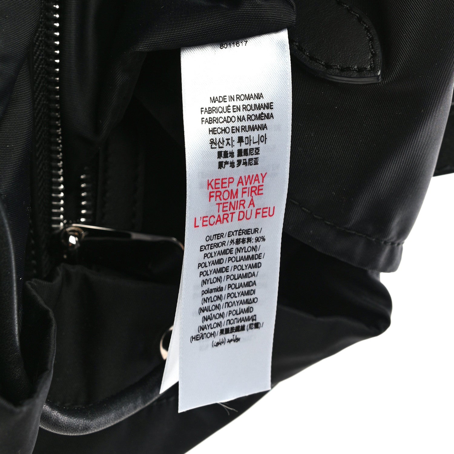 Burberry Nylon Logo Print Medium Rucksack Backpack Black 7 of 10
