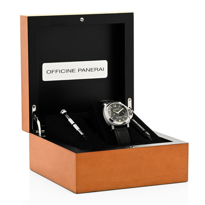 Panerai Stainless Steel Calfskin 40mm Luminor Marina Automatic Watch Black PAM00048 5 of 5