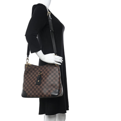 Louis Vuitton Damier Ebene Odeon MM Black 2 of 8