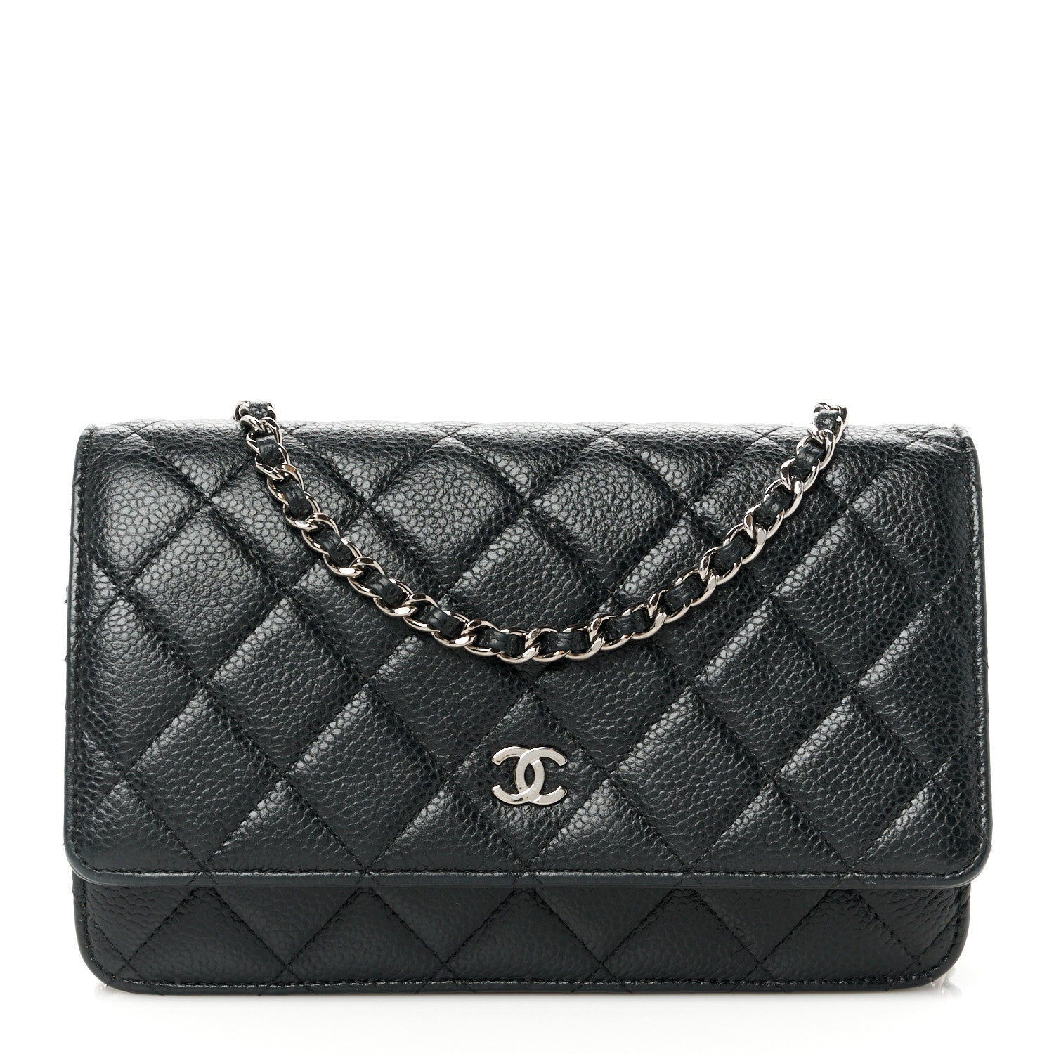Chanel Caviar Quilted Wallet On Chain WOC Black 1 of 12