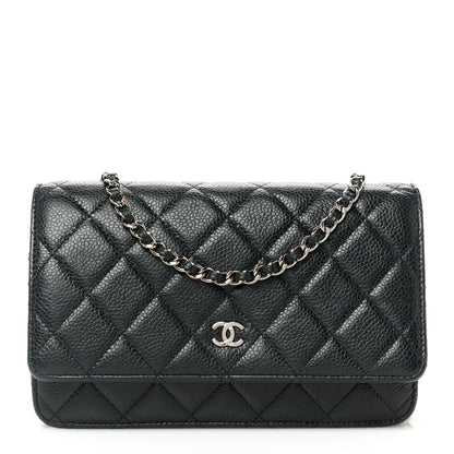 Chanel Caviar Quilted Wallet On Chain WOC Black 1 of 12