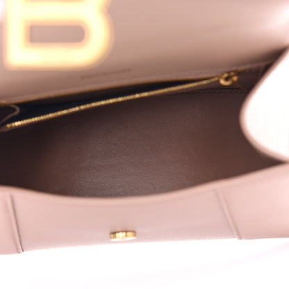 Balenciaga Grained Calfskin Small Hourglass Top Handle Bag Nude Beige 5 of 8