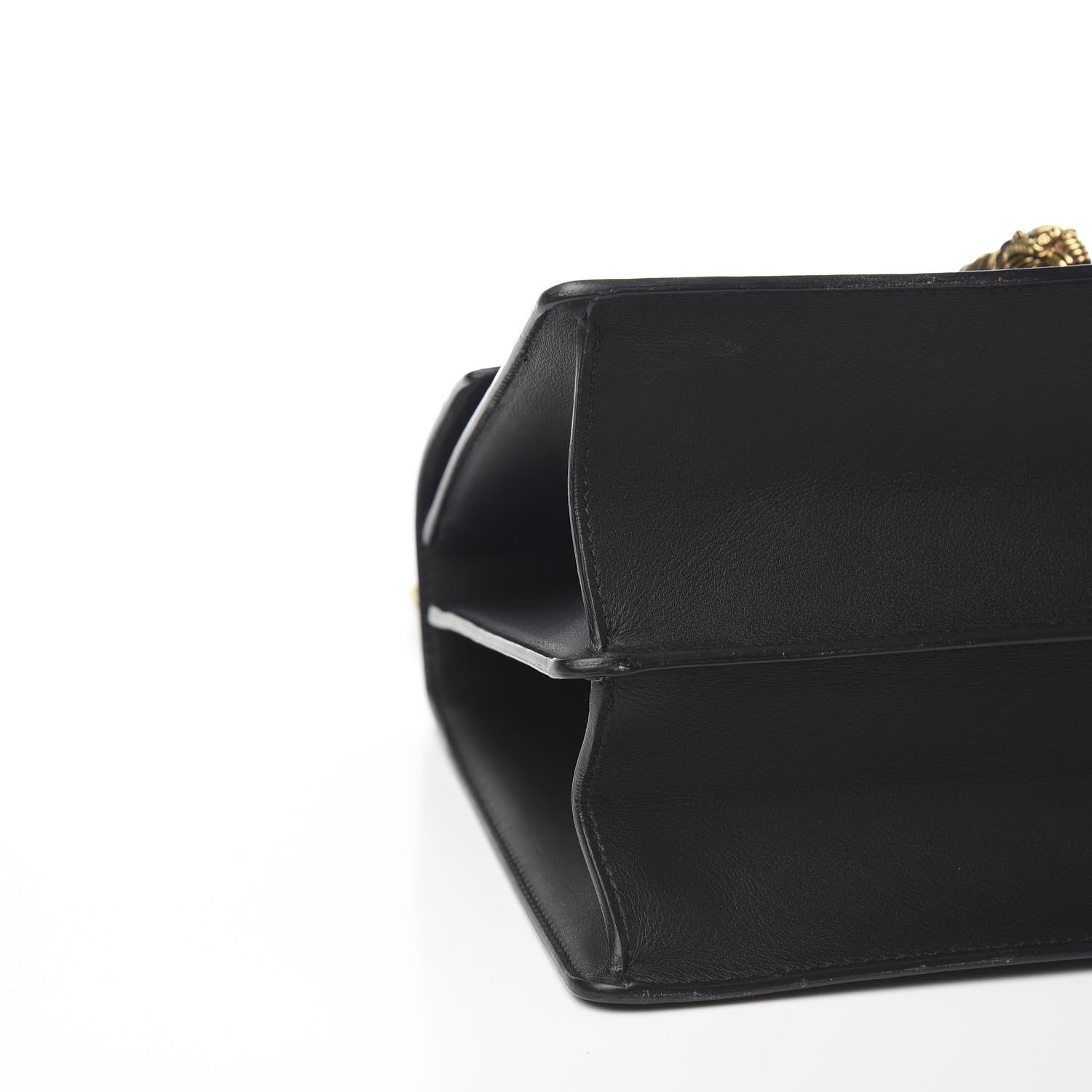 Gucci Calfskin Bamboo Web Large Dionysus Top Handle Bag Black Bright Evergreen Hibiscus Red 8 of 10