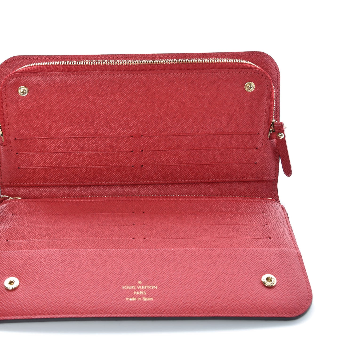 Damier Ebene Insolite Wallet Red